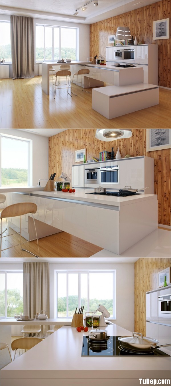  Tủ bếp gỗ Acrylic TBT0046