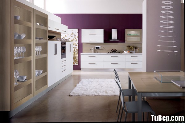 modern kitchen cabinets 2 Tủ bếp gỗ Laminate chữ I màu trắng TBT0510