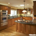 Tủ bếp gỗ dổi – TBB064