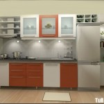 Tủ bếp gỗ MDF Acrylic – TBB523