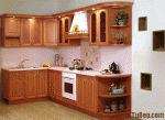 Tủ bếp gỗ xoan đào – TBB619