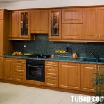 Tủ bếp gỗ xoan đào – TBB480