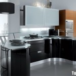 Tủ bếp Laminate kết hợp Acrylic   TBB714