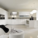 Tủ bếp gỗ Acrylic chữ L màu trắng   TBB729