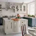 Tủ bếp gỗ tự nhiên sơn men trắng kết hợp xám chữ L có bàn đảo   TBB0921