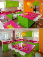 Những căn bếp vui vẻ, rực rỡ sắc màu