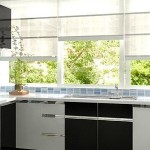 Tủ bếp Acrylic trắng kết hợp đen chữ L   TBB1223