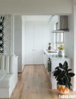 Tủ bếp Acrylic nhỏ gọn xinh xắn – TBN2180