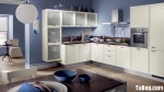 Tủ bếp Melamin chữ L màu trắng – TBN2660