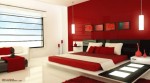 Những thiết kế phòng ngủ màu đỏ rực rỡ và lãng mạn
