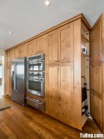 Tủ đứng gỗ sồi tự nhiên cho nhà bếp tự nhiên – TBN2947
