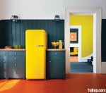 Tủ bếp gỗ dổi chữ I ấn tượng màu sắc – TBN3298