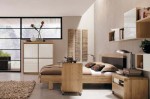Phòng ngủ mộc mạc với nội thất gỗ