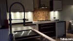 Tủ bếp Acrylic màu trắng chữ I hiện đại – TBN3986