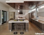 Tủ bếp Laminate cao cấp hiện đại cho bếp lớn – TBN4138