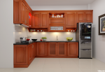 Tủ bếp Xoan đào sơn Pu phong cách cổ điển – TBN4299