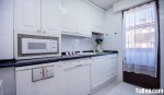 Tủ bếp Sồi sơn men 3 lớp màu trắng tinh khôi – TBN4390