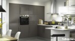 Tủ bếp Acrylic tông xám + trắng chữ U gỗ công nghiệp – TBN4509