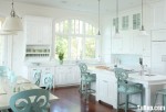 Tủ bếp gỗ tự nhiên sơn men trắng màu sắc nhẹ nhàng tinh tế – TBB 2355