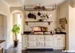 Tủ bếp gỗ Dổi tự nhiên sơn trắng phong cách Châu Âu – TBN4827