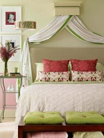 Phòng ngủ ấn tượng với mẫu thiết kế đầu giường xinh xắn
