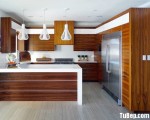 Tủ bếp gỗ Laminate thiết kế chữ G tạo vẻ mới lạ – TBT2797