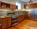 Tủ bếp gỗ Laminate hiện đại với phong cách sang trọng – TBT2982