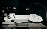 Mẫu thiết kế phòng khách đẹp với phong cách Đen – Trắng