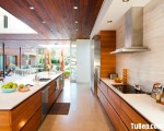 Tủ bếp gỗ Laminate thiết kế hiện đại phong cách ấn tượng – TBT3188