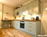 Tủ bếp gỗ Tần Bì thiết kế phù hợp không gian hẹp – TBT3174