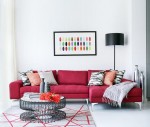 Cách dùng sofa sắc màu tô điểm cho phòng khách