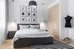 Cách trang trí phòng ngủ ấn tượng với màu đen-trắng