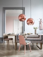 Vẻ đẹp lôi cuốn trong thiết kế nội thất với các cặp đôi màu sắc đồng và hồng