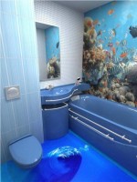 Trang trí sàn nhà 3D cực bắt mắt cho phòng tắm