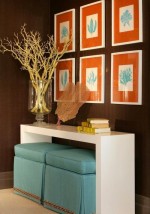 Bí quyết trang trí phòng khách đẹp mắt với gam màu cam