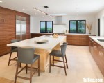 Tủ bếp gỗ Laminate thiết kế phù hợp với không gian rộng – TBT3643