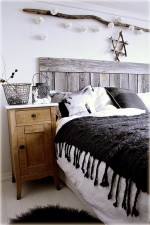 Không gian phòng ngủ mộc mạc theo phong cách rustic