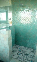 Những sắc màu tô điểm nổi bật cho không gian phòng tắm