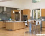 Tủ bếp gỗ Laminate thiết kế phù hợp với không gian rộng – TBT3253