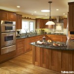 Tủ bếp gỗ Tần Bì chữ G sơn PU sang trọng với thiết kế tinh tế – TBB4429