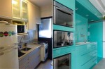 Mẫu thiết kế không gian gam xanh cho căn bếp hiện đại
