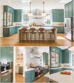 Tạo không gian mới cho căn bếp bằng màu xanh dịu mát