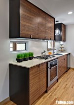 Tủ bếp gỗ Laminate thiết ké phù hợp không gian hẹp – TBT3398