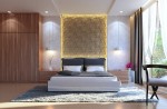 Thiết kế bộ nội thất phòng ngủ với gam màu tươi tắn