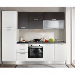 Tủ bếp gỗ MDF xanh kháng ẩm chữ I đơn giản hiện đại – TBB4728