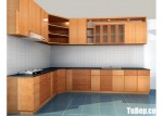 Tủ bếp Veneer gỗ Xoan Đào dang chữ L – TBB4771