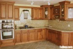 Tủ bếp gỗ Gõ Đỏ tự nhiên dạng chữ L sang trọng – TBB4920