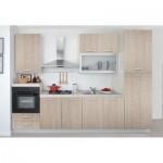Tủ bếp Laminate vân gỗ dạng chữ I nhỏ xinh – TBB5116