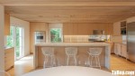 Tủ bếp gỗ Laminate thiết kế chữ L màu vân gỗ – TBT4163